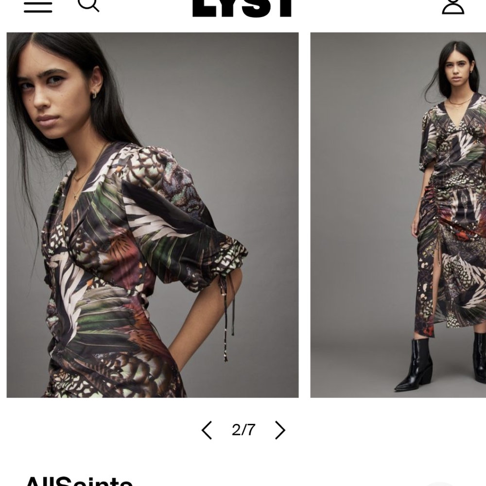AllSaints Safiya Gene Dress NWT - Picture 4 of 9